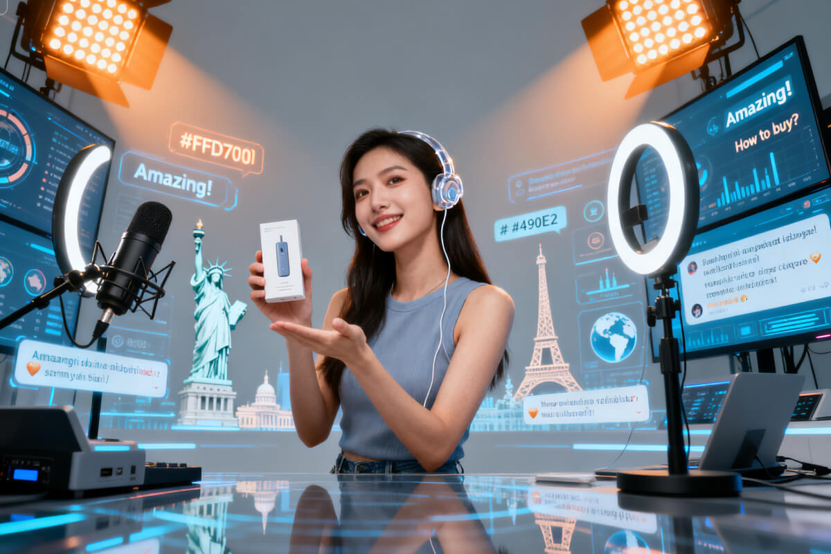 跨境电商直播场景